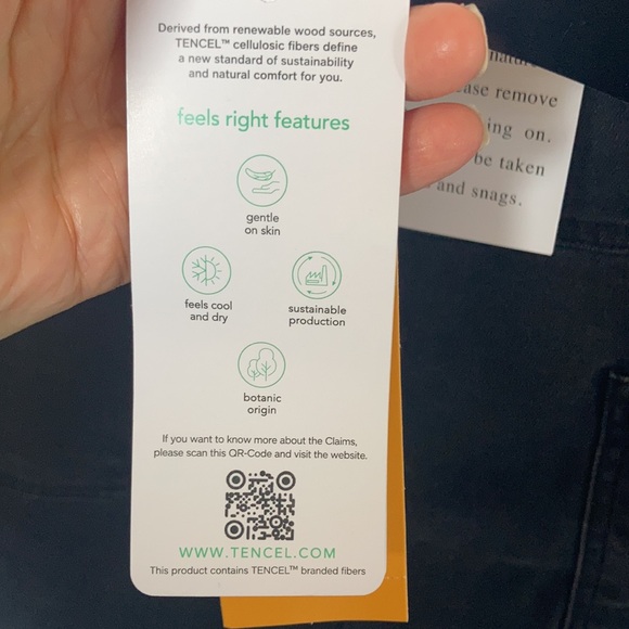 Ruby Rd pull on ankle pant raw hem w tencel & slimming contour waistband 2X - Picture 9 of 17